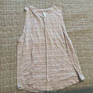 Athleta Green Striped Top